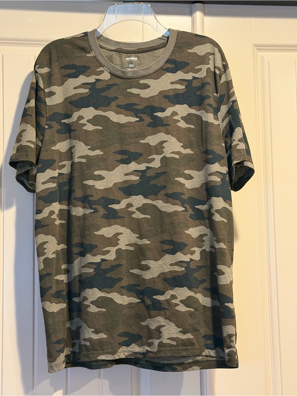 Men's Camouflage Short-Sleeve Crew Tee - Olive Camo
